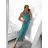 Šaty dlhé letné bez rukávov dámske (S/M/L ONE SIZE) TALIANSKA MÓDA IMFF23003/DU S/M modrá