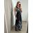 Šaty dlouhé elegantní bez rukávu dámské (S/M ONE SIZE) ITALSKá MODA IM323050/DU S/M bílá