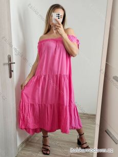 Šaty letní bez rukávů dámské (S/M ONE SIZE) ITALSKá MóDA IM823001/DU