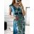 Šaty dlouhé letní icecool na ramínka dámské (M/L-XL/2XL) AINUOSI ITALSKÁ MODA IMB23H02 tmavě modrá XL/2XL