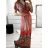 Šaty letní icecool s rukávem dámské (M/L, XL/2XL) AINUOSI  ITALSKÁ MODA IMB239922 M/L červená