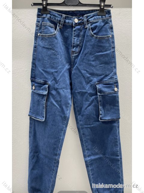 Kalhoty rifle jeans dlouhé dámské (S/M ONE SIZE) ITALSKÁ MÓDA IMPDY23LMDY0116