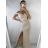 Šaty elegantní společenské carmen dlouhé dámské (XS/S/M/L ONE SIZE) ITALSKÁ MÓDA IM322063