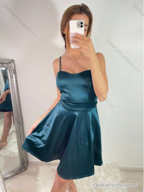 Šaty elegantní společenské na ramínka dámské Lolita (XS/S ONE SIZE) ITALSKá MóDA IM322461