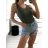 Tílko Body letní dámské (S/M ONE SIZE) ITALSKá MóDA IMM23M589/DU S/M Khaki