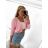 Sveter dlhý rukáv dámsky (S/M ONE SIZE) TALIANSKA MÓDA IMPBB23Y22066