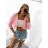 Sveter dlhý rukáv dámsky (S/M ONE SIZE) TALIANSKA MÓDA IMPBB23Y22066