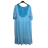 Šaty volnočasové krátký rukáv dámské nadrozměr (XL/2XL ONE SIZE) ITALSKá MóDA IM423MIRKO/DUR modrá XL/2XL