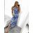 Šaty dlouhé letní icecool bez rukávu dámské (M/L/XL ONE SIZE) ITALSKÁ MÓDA IMM23M1398A