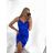 Šaty elegantní společenské krátké saténové na ramínka dámské Francesca (XS/S/M ONE SIZE) ITALSKá MÓDA IM322305