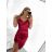 Šaty elegantní společenské krátké saténové na ramínka dámské Francesca (XS/S/M ONE SIZE) ITALSKá MÓDA IM322305