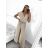 Overal dlouhý elegantní krátký rukáv dámské (S/M ONE SIZE) ITALSKÁ MÓDA IMWCC232642/DU S/M světle zelená