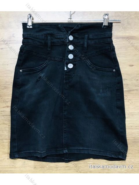 Sukně riflová dámska (xs-2xl) ITAIMASKA MA120016 Černá XS
