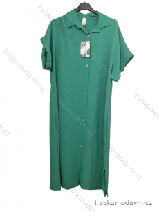 Šaty košilové krátký rukáv dámské (L/XL ONE SIZE) ITALSKÁ MÓDA IM523ELGIO/DU