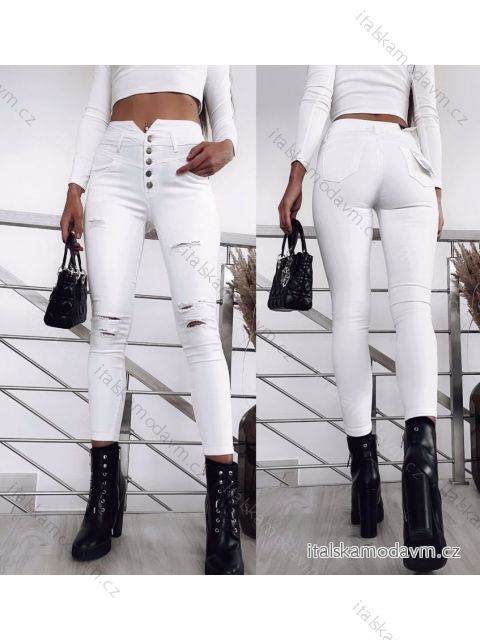 Rifle jeans dlouhé dámské (27-32) MOON GIRL MA521S5505-12/DU bílá 30