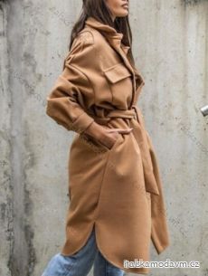 Kabát dlouhý rukáv dámský (S/M ONE SIZE) ITALSKÁ MÓDA IMWD233164