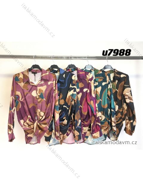 Košile dlouhý rukáv dámská (S/M ONE SIZE) ITALSKÁ MÓDA IMM23M7988A