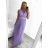 Šaty dlhé spoločenské elegantné bez rukávov dámske (S/M ONE SIZE) TALIANSKA MÓDA IMPSH223598/DUR tmavo ružová