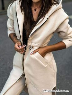 Mikina na zip s kapucí dlouhý rukáv dámský (S/M ONE SIZE) ITALSKÁ MÓDA IMWMY233351