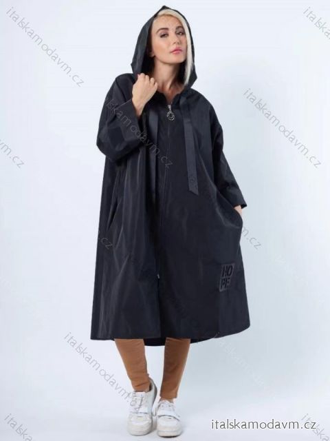 Bunda kabát parka šustáková dámská nadrozměr (XL/2XL ONE SIZE) ITALSKÁ MÓDA IMD23660