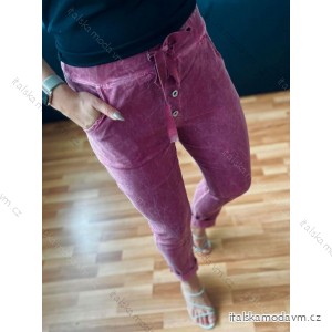 Kalhoty dlouhé  dámské (S/M/L ONE SIZE) ITALSKÁ MÓDA IMD23684