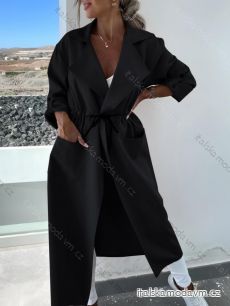 Kabát dlouhý rukáv dámský (M/L ONE SIZE) ITALSKÁ MÓDA IMD23693