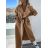 Kabát dlouhý rukáv dámský (M/L ONE SIZE) ITALSKÁ MÓDA IMD23693