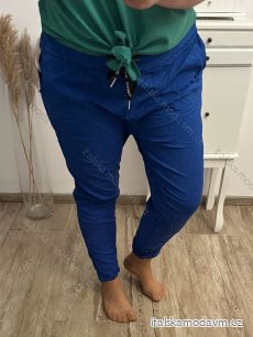 Kalhoty dlouhé strečové dámské nadrozměr (XL/2XL/3XL ONE SIZE) ITALSKÁ MÓDA IMWQ23034/DUR