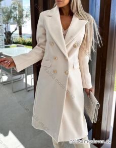 Kabát dlouhý rukáv dámský (S/M ONE SIZE) ITALSKÁ MÓDA IMWE233557