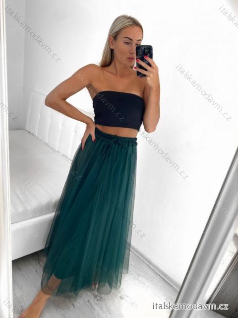 Sukňa dlhá tylová dámska (S/M ONE SIZE) TALIANSKA MÓDA IMM23M22197/DU