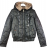 Bunda podzimní s kapucňou dámska (XS-XL) POĽSKÁ MóDA PMWC23B8219 čierna XS