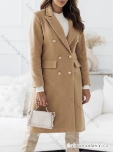 Kabát flaušový dámský (S/M ONE SIZE) ITALSKÁ MÓDA IMWB23561