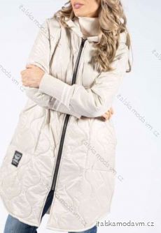 Kabát s kapucí dlouhý rukáv dámský (S/M ONE SIZE) ITALSKÁ MÓDA IMWCC233503