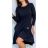 Šaty dlouhý rukáv dámské (S/M/L ONE SIZE) ITALSKÁ MÓDA IMD23605