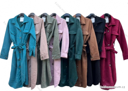 Kabát dlouhý rukáv dámský (L/XL ONE SIZE) ITALSKÁ MÓDA IMD23643