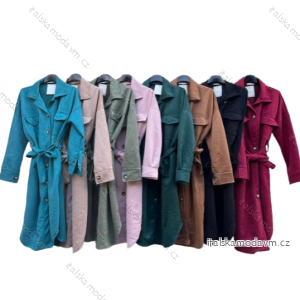 Kabát dlouhý rukáv dámský (L/XL ONE SIZE) ITALSKÁ MÓDA IMD23643