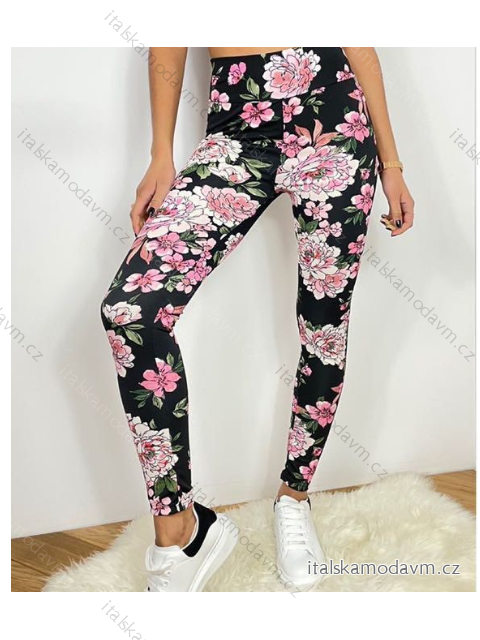 Legíny dlouhé dámské (S/M, M/L,XL/2XL ) TURECKÁ MÓDA TMWL21129-2/DU Černá M/L