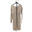 Šaty pletené s páskem dlouhý rukáv dámské (S/M ONE SIZE) ITALSKÁ MÓDA IMPLI238376-8577