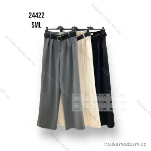 Kalhoty dlouhé s páskem dámské (S-L) ITALSKÁ MÓDA IMPHD2324422
