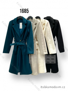 Kabát flaušový dlouhý rukáv dámský (S/M ONE SIZE) ITALSKÁ MÓDA IMPHD231685