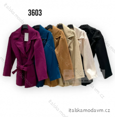Kabát flaušový dlouhý rukáv dámský (S/M ONE SIZE) ITALSKÁ MÓDA IMPHD233603