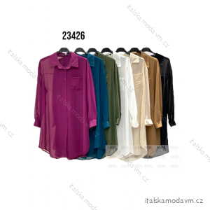 Košile dlouhý rukáv dámská (S/M ONE SIZE) ITALSKÁ MÓDA IMPHD2323426