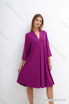 Šaty dlouhý rukáv dámské (S/M ONE SIZE) ITALSKÁ MÓDA IMPLI236041
