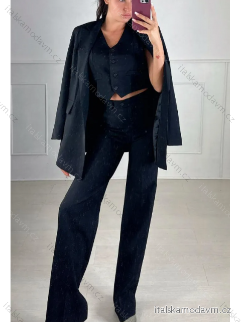 Nohavice dlhé elegantné dámske (S/M ONE SIZE) TALIANSKA MÓDA IMPBB232892lx