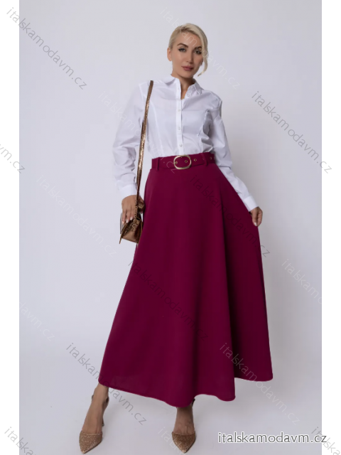 Sukňa dlhá s opaskom dámska (S/M ONE SIZE) TALIANSKA MÓDA IMPBB232N6923
