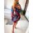 Šaty elegantní šifonové dlouhý rukáv dámské (S/M ONE SIZE) ITALSKÁ MODA IMM23M2635/DU S/M fialová