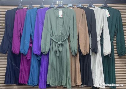 Šaty košilové dlouhý rukáv dámské (S/M ONE SIZE) ITALSKÁ MÓDA IMWAE23022