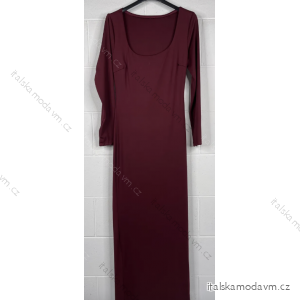 Šaty dlouhé dlouhý rukáv dámské (S/M ONE SIZE) ITALSKÁ MÓDA IMPBB23C29999
