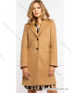 Kabát flaušový dlouhý rukáv dámský nadrozměr (2XL-5XL) ITALSKÁ MÓDA IMWCT233957