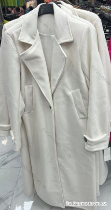 Kabát flaušový dlouhý rukáv dámský (S-XL) ITALSKÁ MÓDA IMWGB233958